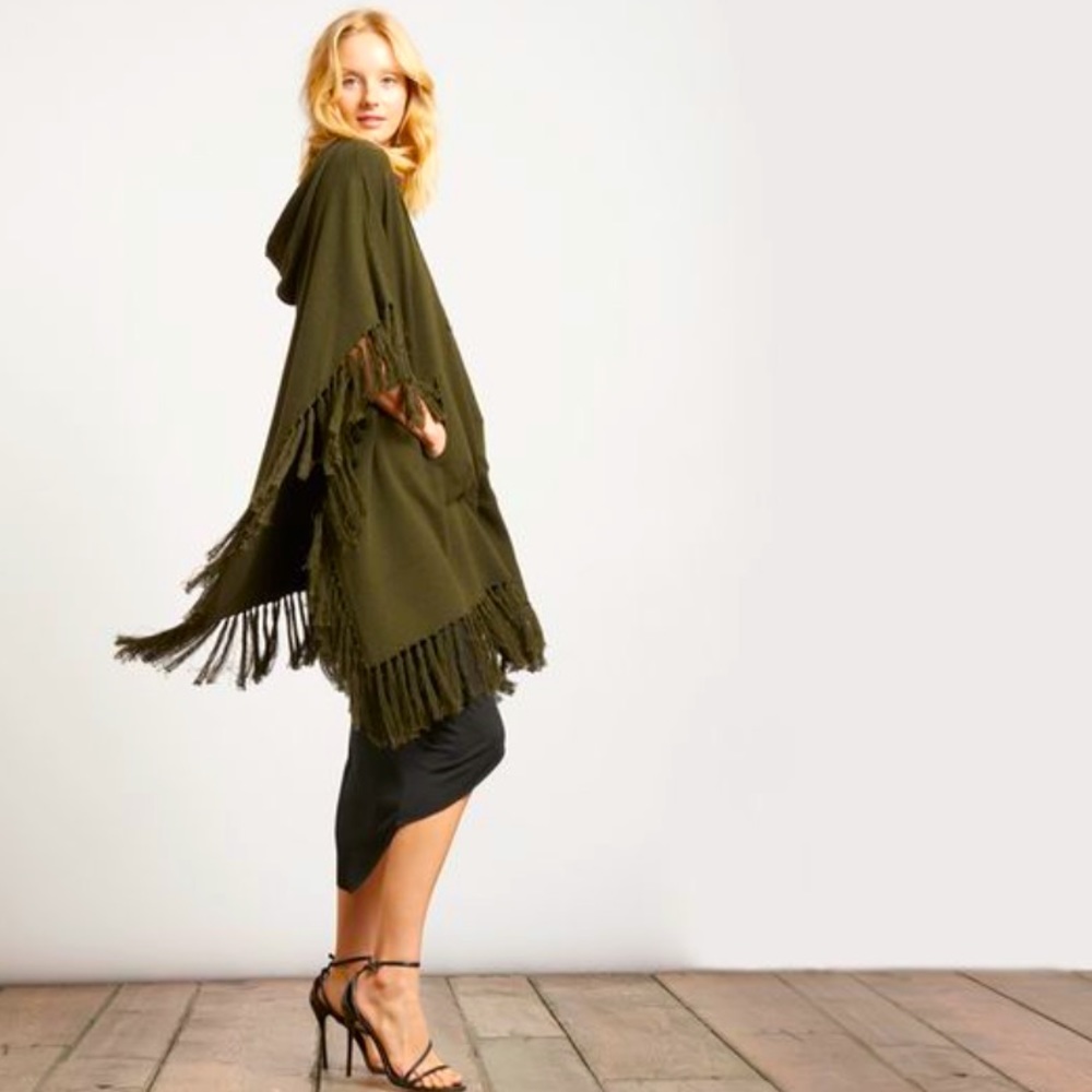 Nwot Haute hippie Military Poncho